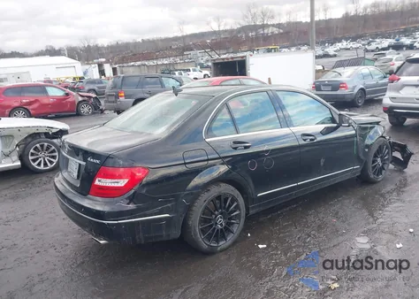 2013 Mercedes-Benz C 300 Luxury 4Matic from USA, damaged, VIN WDDGF8AB5DA832385